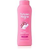Los mejores  - Tulipán Negro Gel de Baño Fresa y Nata- Rosa- Dulce- 720 Mililitros